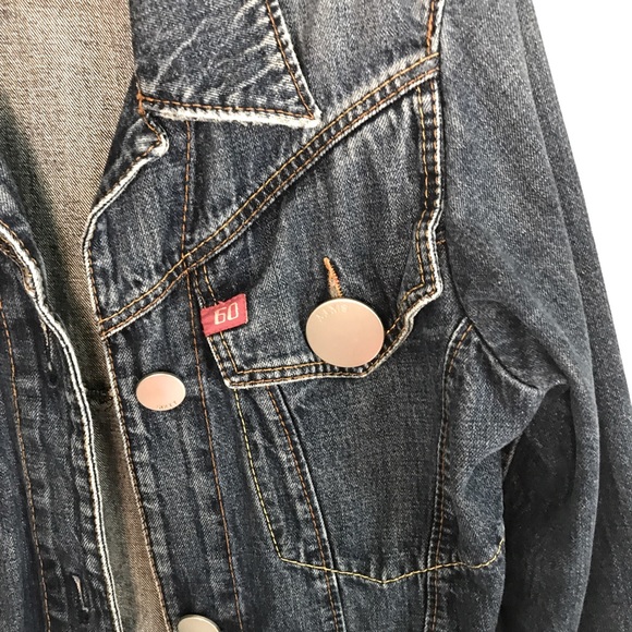 Miss Sixty Y2K Rare Large Button Denim Jean Jacket - Picture 4 of 8